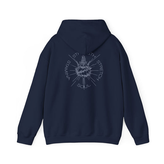 Sunday Service Hoodie - Navy with blue font