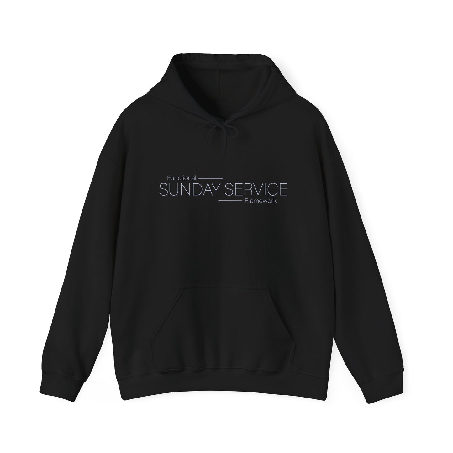 Sunday Service Hoodie - Blue Text