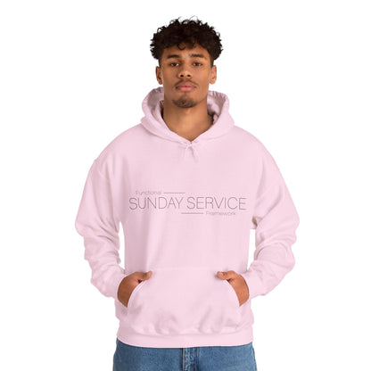 Sunday Service Hoodie — Black Text
