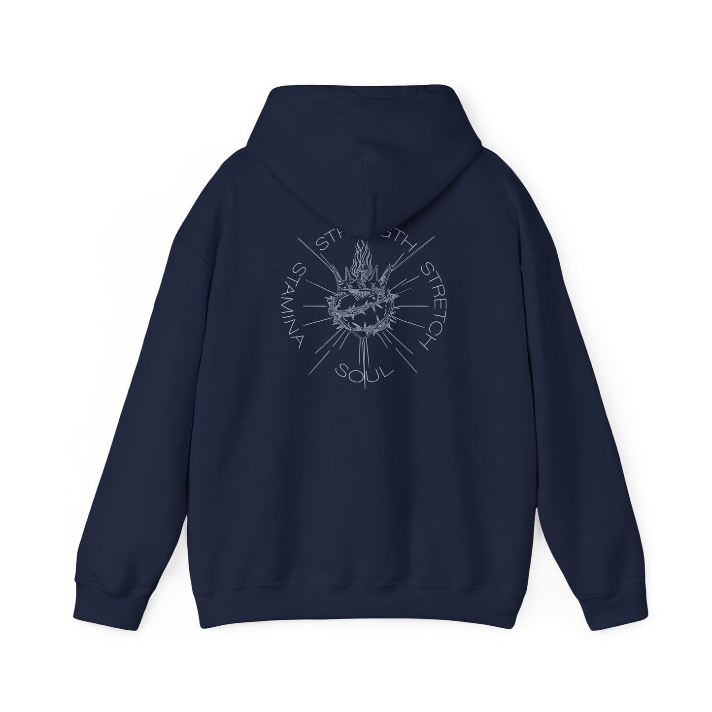 Sunday Service Hoodie - Navy with blue font