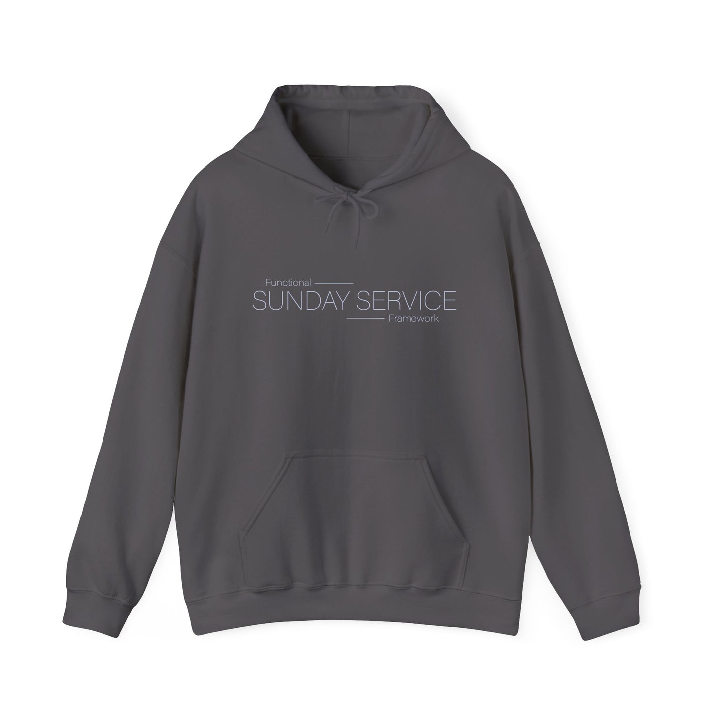 Sunday Service Hoodie - Blue Text