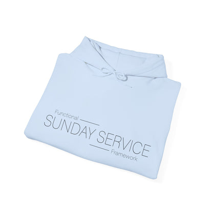 Sunday Service Hoodie — Black Text