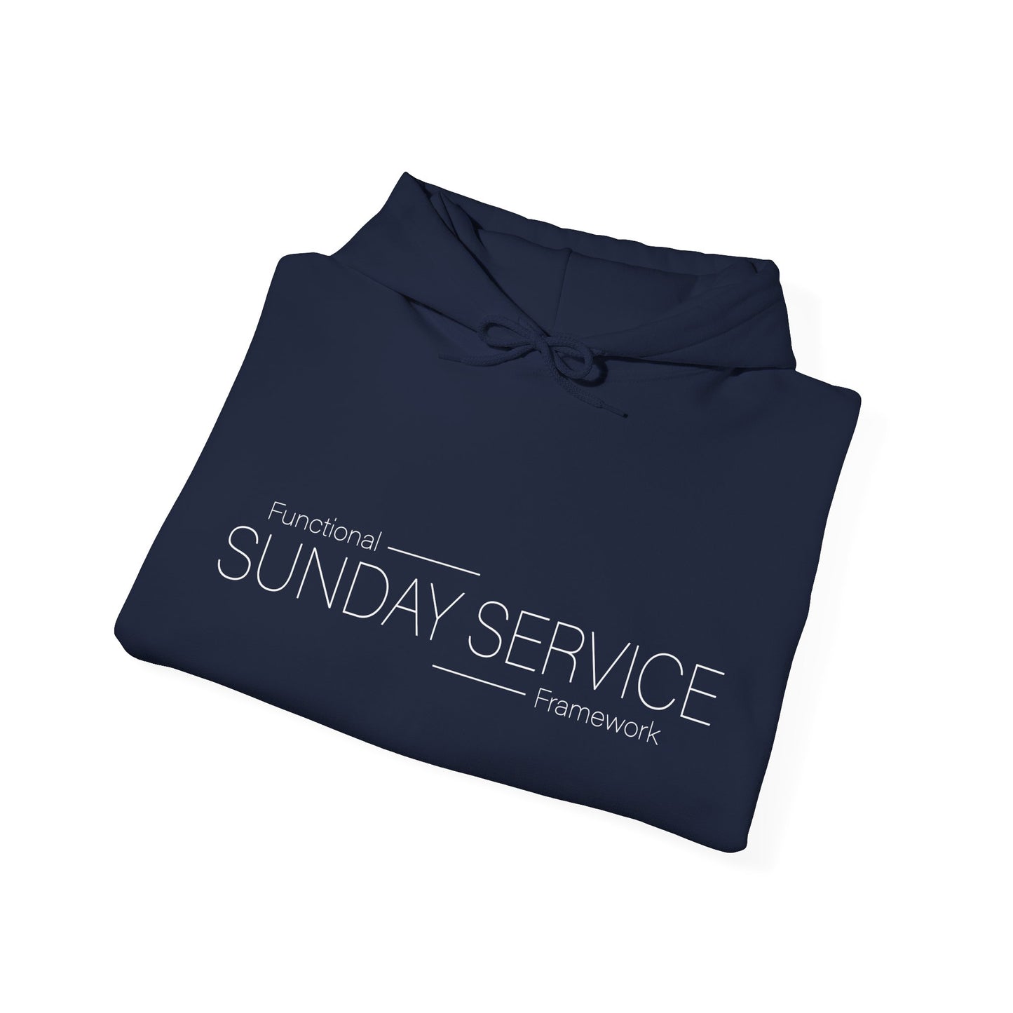 Sunday Service Hoodie — White text