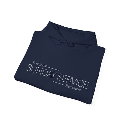 Sunday Service Hoodie — White text