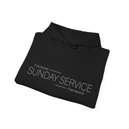 Sunday Service Hoodie — White text
