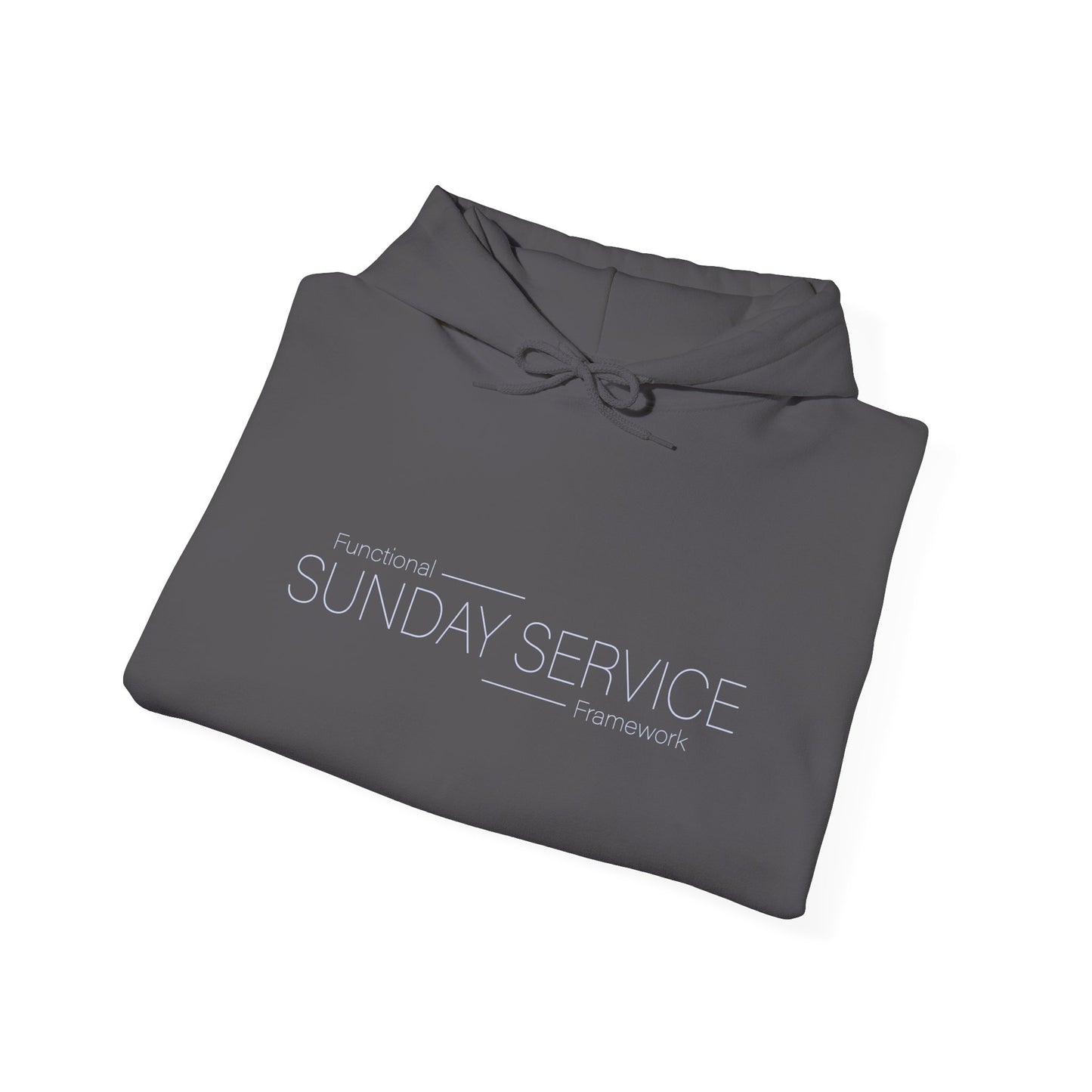 Sunday Service Hoodie - Blue Text