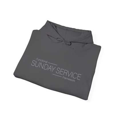 Sunday Service Hoodie - Blue Text