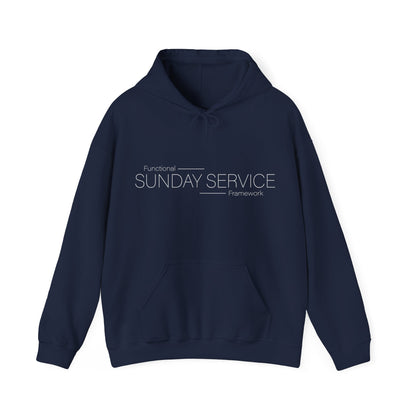 Sunday Service Hoodie — White text