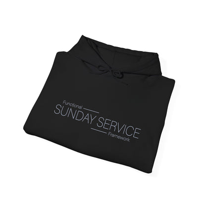 Sunday Service Hoodie - Blue Text