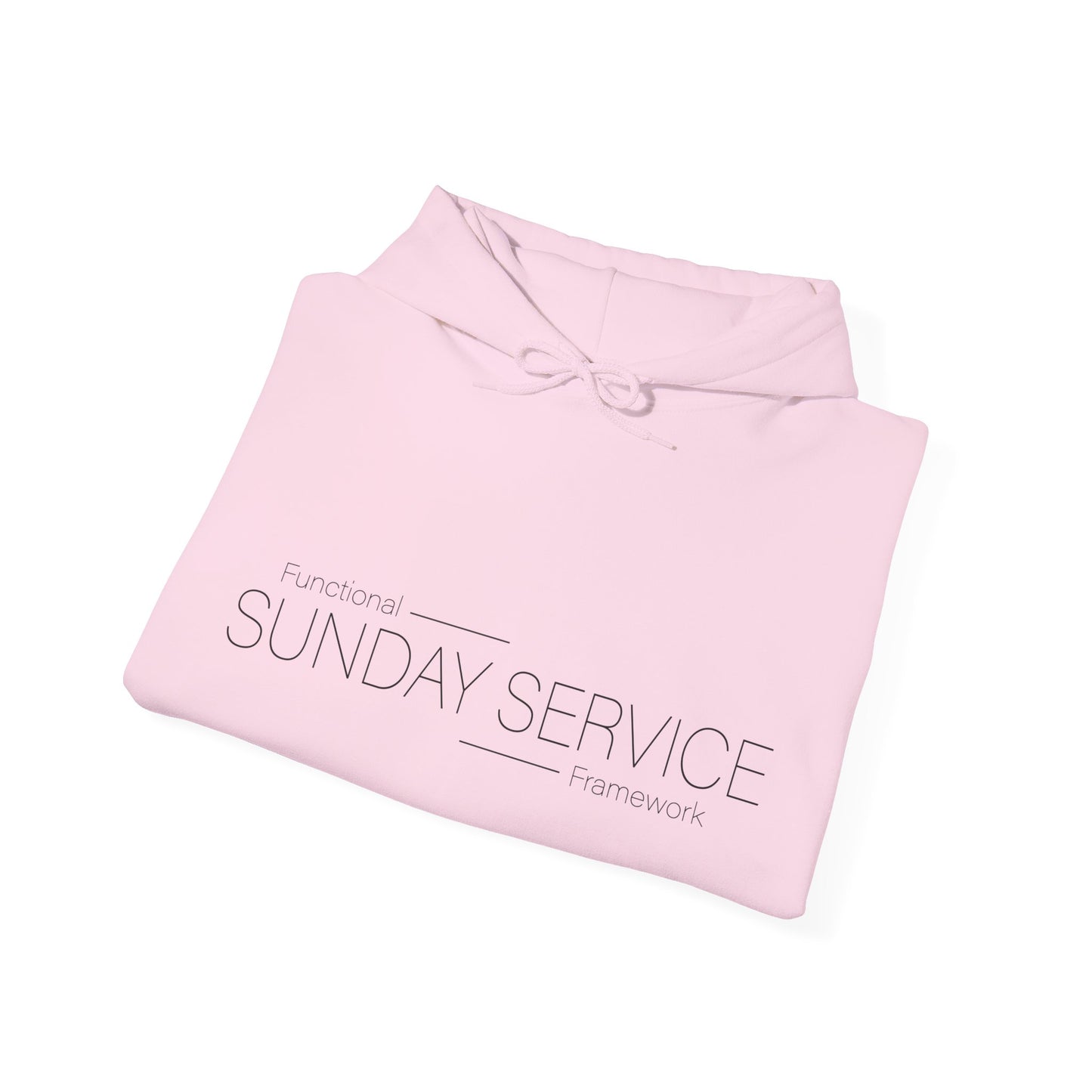 Sunday Service Hoodie — Black Text