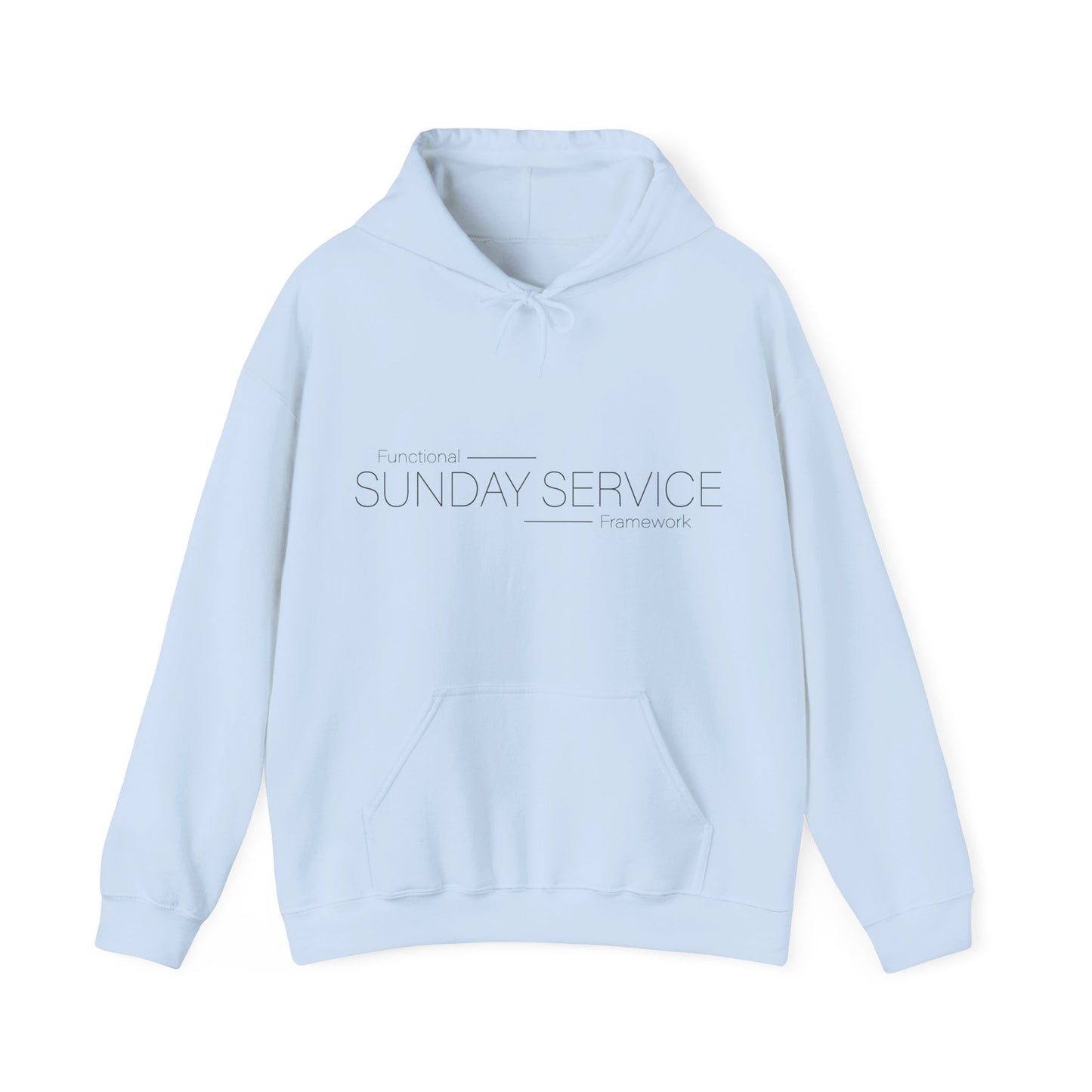 Sunday Service Hoodie — Black Text