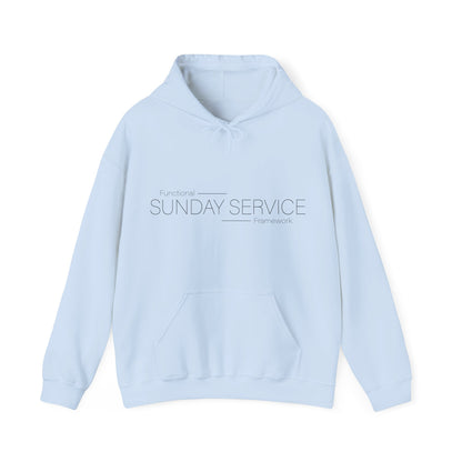 Sunday Service Hoodie — Black Text