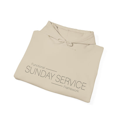 Sunday Service Hoodie — Black Text
