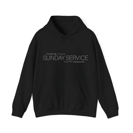 Sunday Service Hoodie — White text