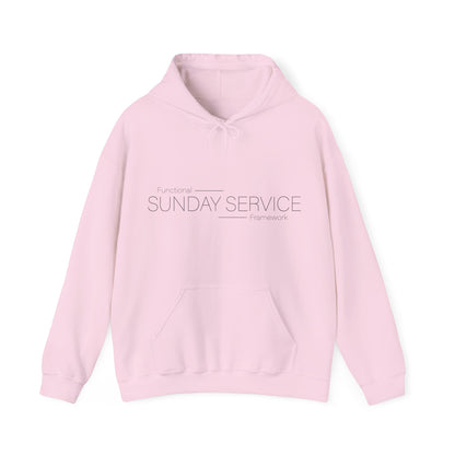 Sunday Service Hoodie — Black Text