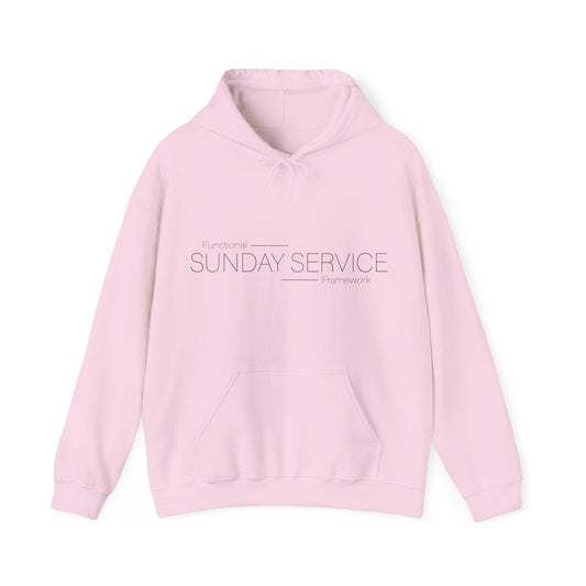 Sunday Service Hoodie — Black Text