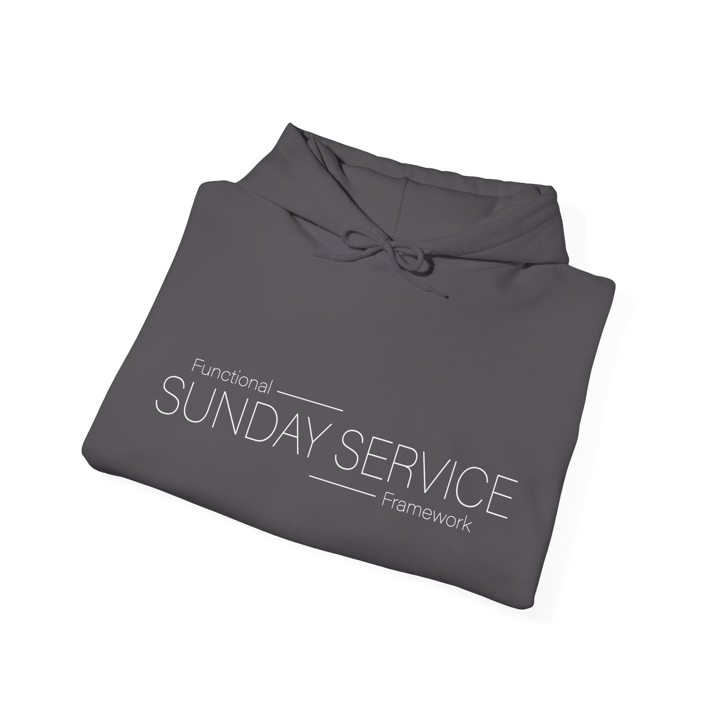 Sunday Service Hoodie — White text