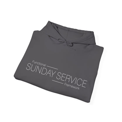 Sunday Service Hoodie — White text